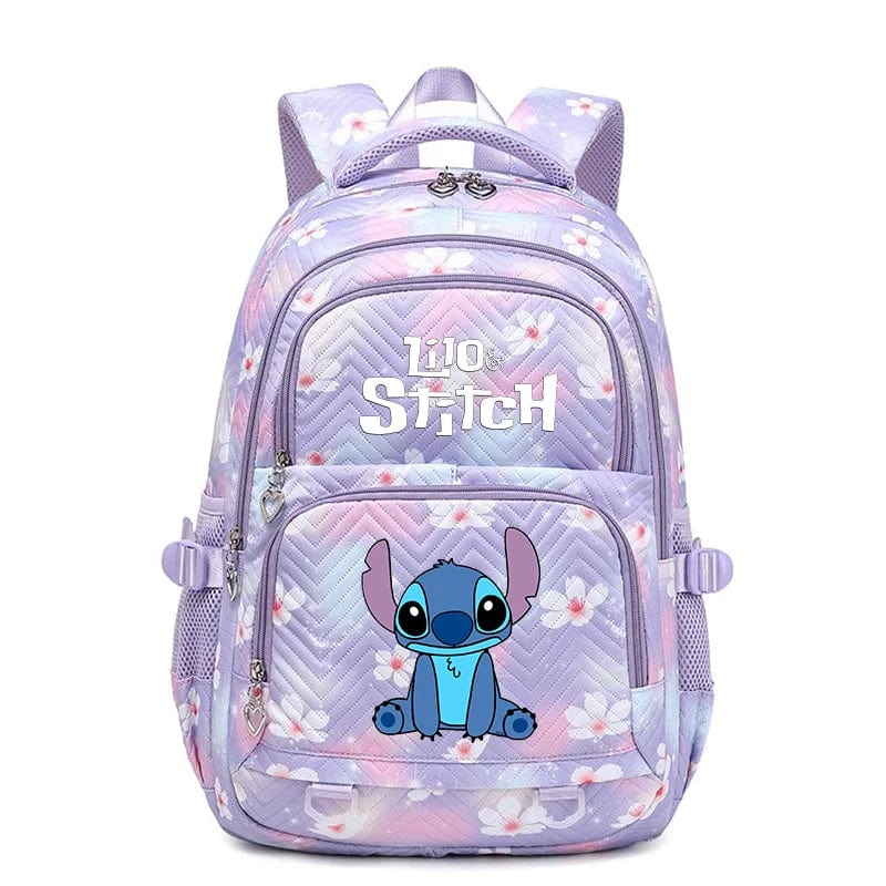Cartable enfant en polyester résistant, vue de face, bleu, design moderne, bretelles ajustables pour confort et rangement opt