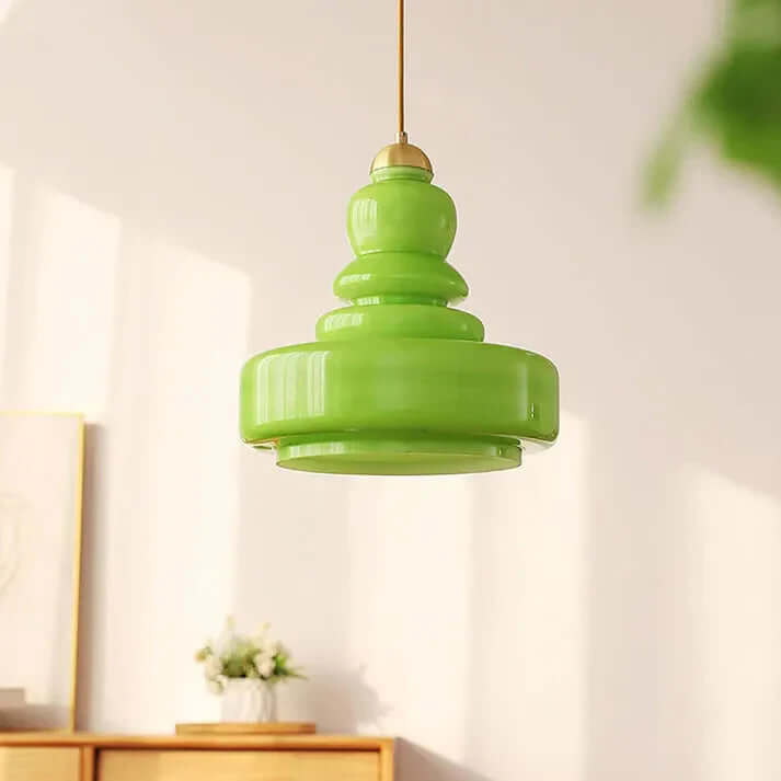 Suspension Verre Design Gourde - Éclairage Intérieur