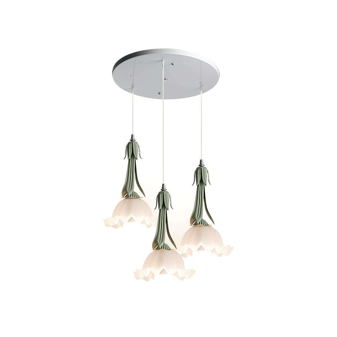 Suspension Lumineuse Fleurs - Éclairage Délicat & Chic