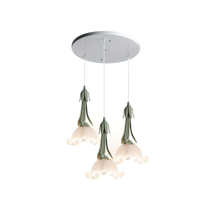 Suspension Lumineuse Fleurs - Éclairage Délicat & Chic