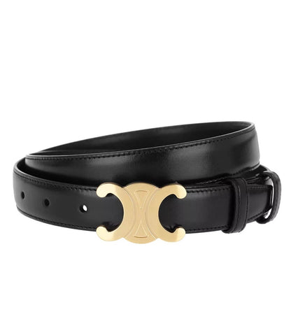 "Ceinture en cuir pour femmes avec élégante boucle dorée, accessoire chic et polyvalent pour sublimer votre style."