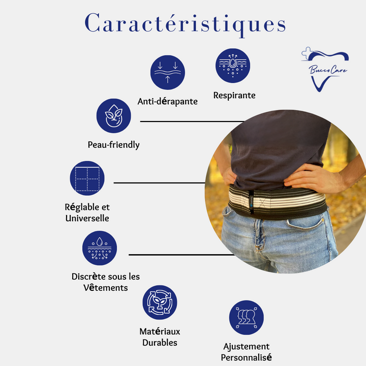 Ergonomiczny pas lędźwiowy, czarny, regulowany, do łagodzenia bólu pleców i codziennego komfortu, do dyskretnego użytku