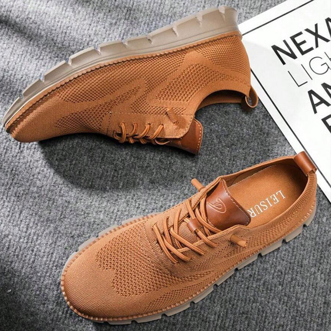 "Chaussure homme élégante et confortable avec design chic en matériau flyknit respirant pour un style intemporel"