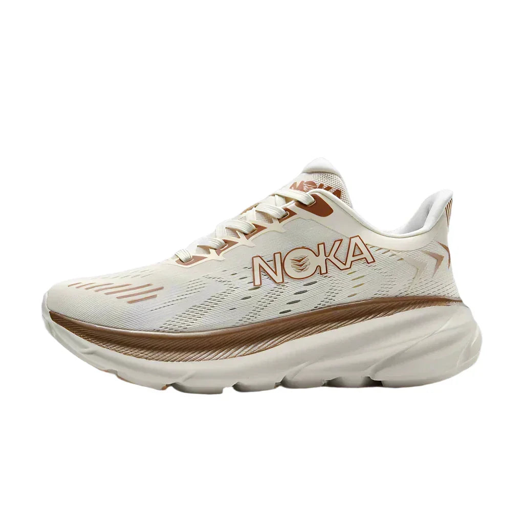 "Chaussures de course légères homme Flyknit, amorties, design respirant, couleur grise, semelle anti-choc."
