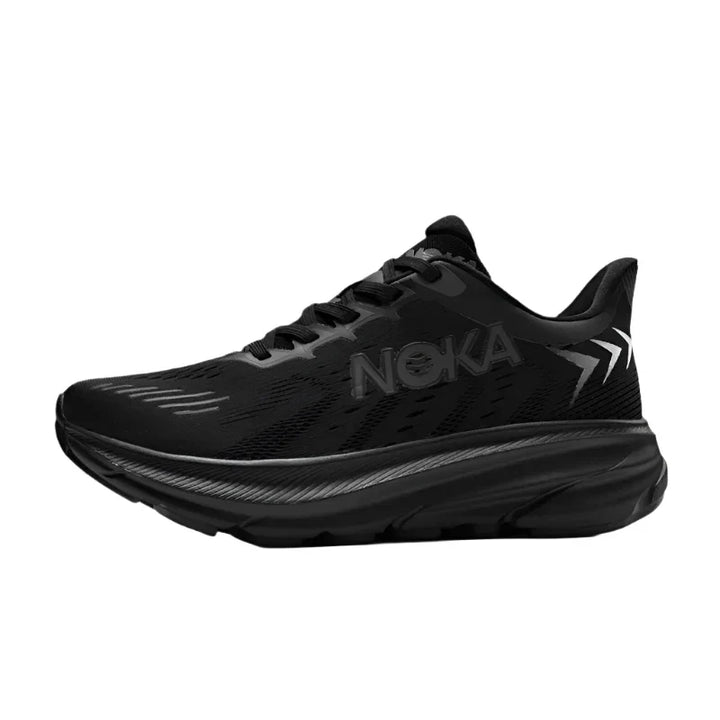 "Chaussures de course légères homme Flyknit, amorties, design respirant, couleur grise, semelle anti-choc."