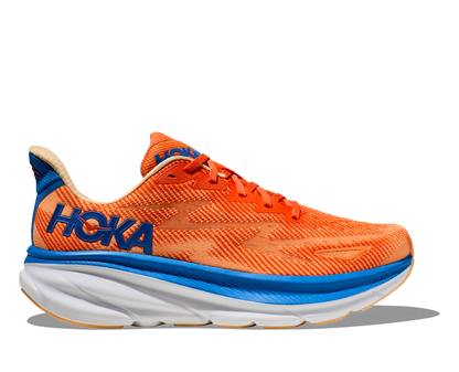 "Chaussures de course unisexes légères Hoka Clifton 9, design moderne, tige mesh respirant pour performance et confort"