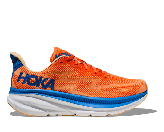 "Chaussures de course unisexes légères Hoka Clifton 9, design moderne, tige mesh respirant pour performance et confort"