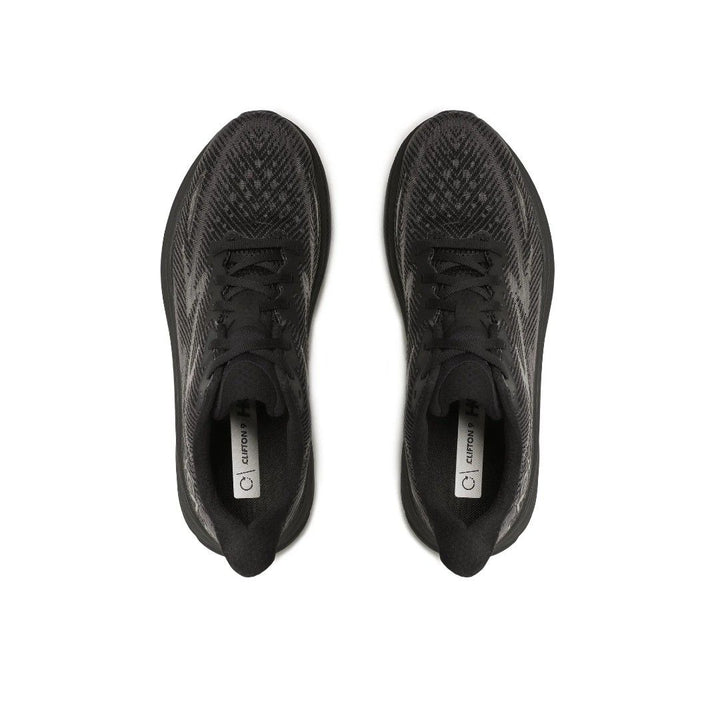 "Chaussures de course unisexes légères Hoka Clifton 9, design moderne, tige mesh respirant pour performance et confort"