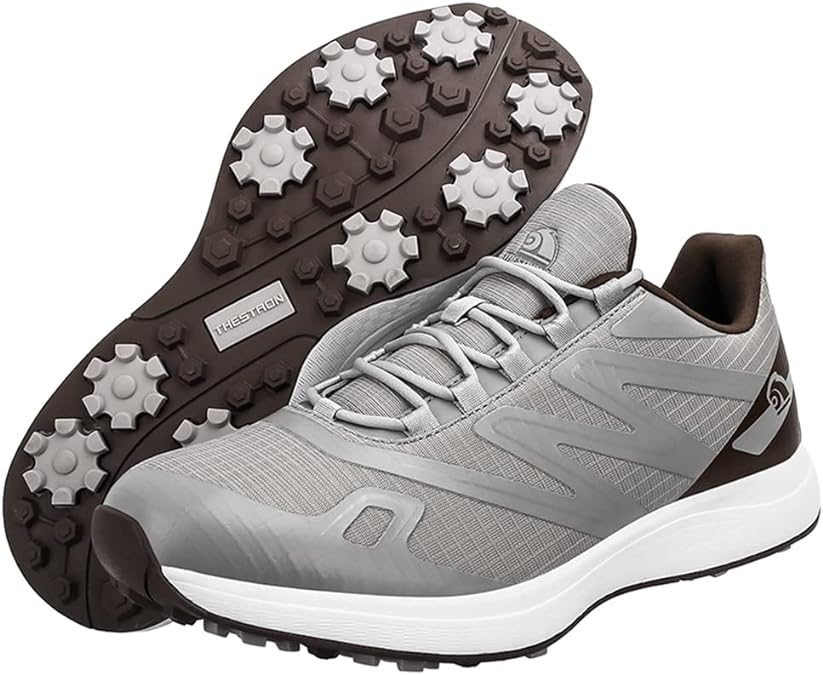 Chaussures de golf ultra légères et imperméables avec crampons robustes, style moderne et plusieurs options de couleurs.