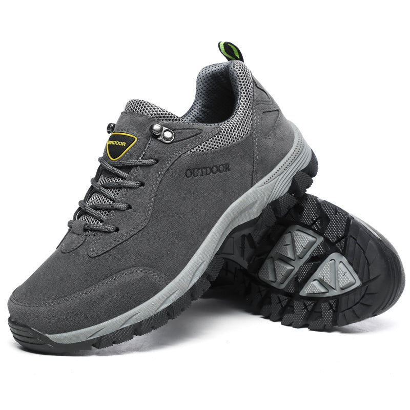 "Chaussures de marche orthopédiques homme, design ergonomique, brun, semelle antidérapante, confort et soutien quotidiens."