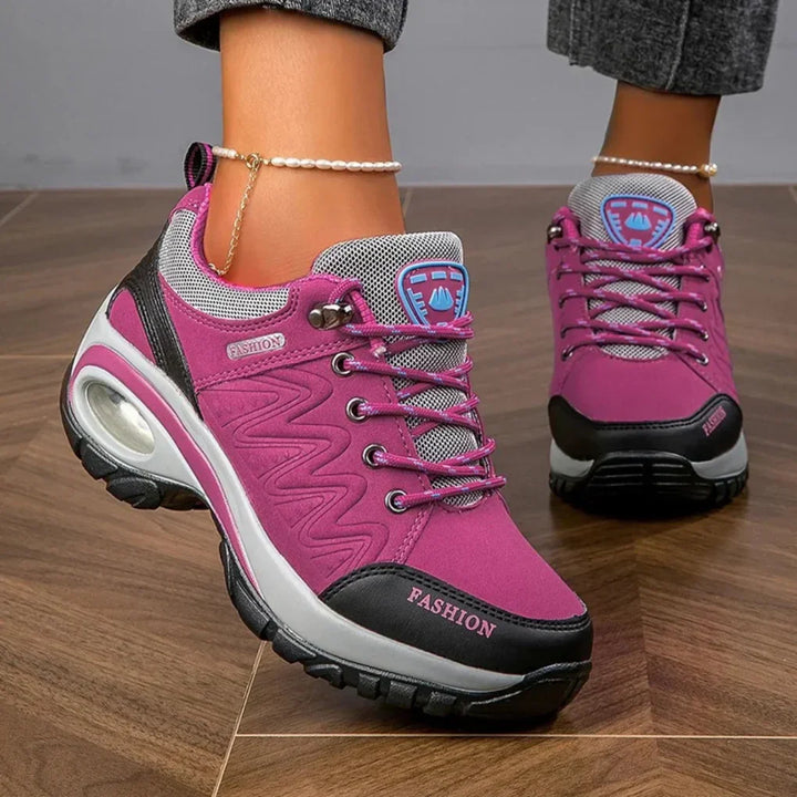 "Chaussures de randonnée imperméables pour femmes, multicolores, avec semelle antidérapante, idéale pour l'extérieur."