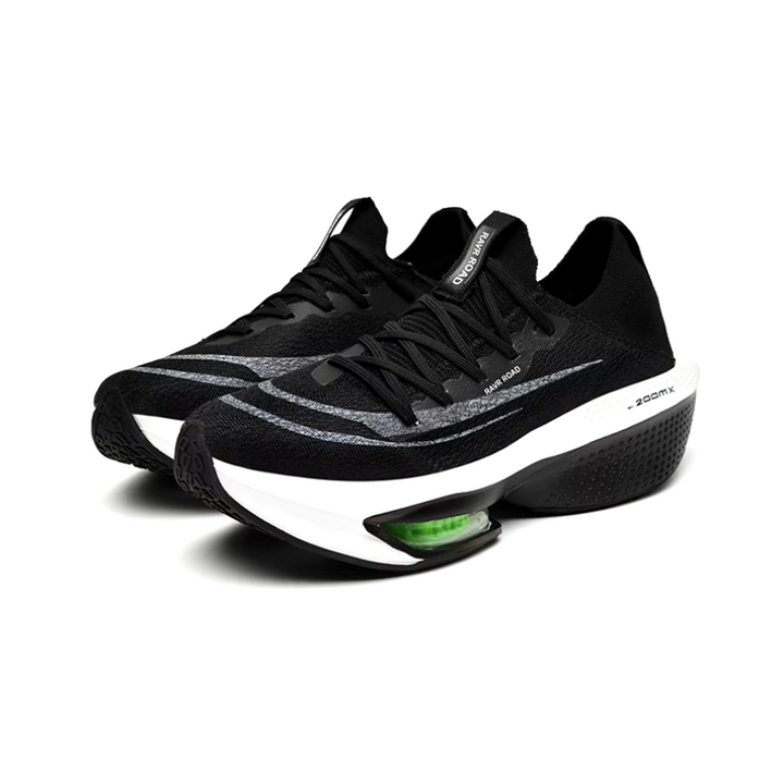 "Chaussures de running légères Stride Air pour femmes, vue latérale, design gris, technologie Airflow pour respirabilité."