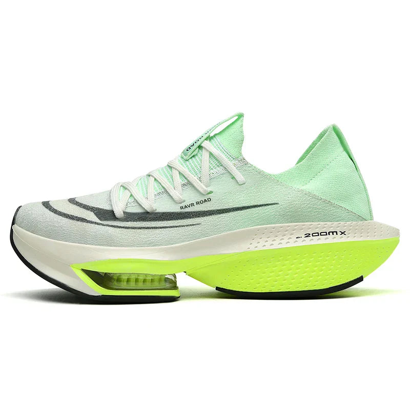 "Chaussures de running légères Stride Air pour femmes, vue latérale, design gris, technologie Airflow pour respirabilité."