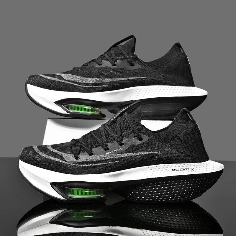 "Chaussures de running légères Stride Air pour femmes, vue latérale, design gris, technologie Airflow pour respirabilité."