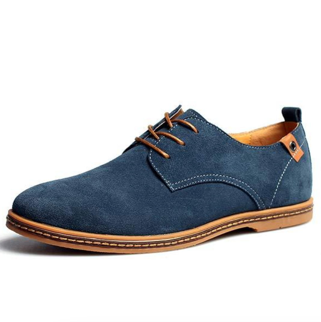 "Chaussures en daim pour homme, élégantes, confortables, marron, semelle intérieure rembourrée, style formel et décontracté"