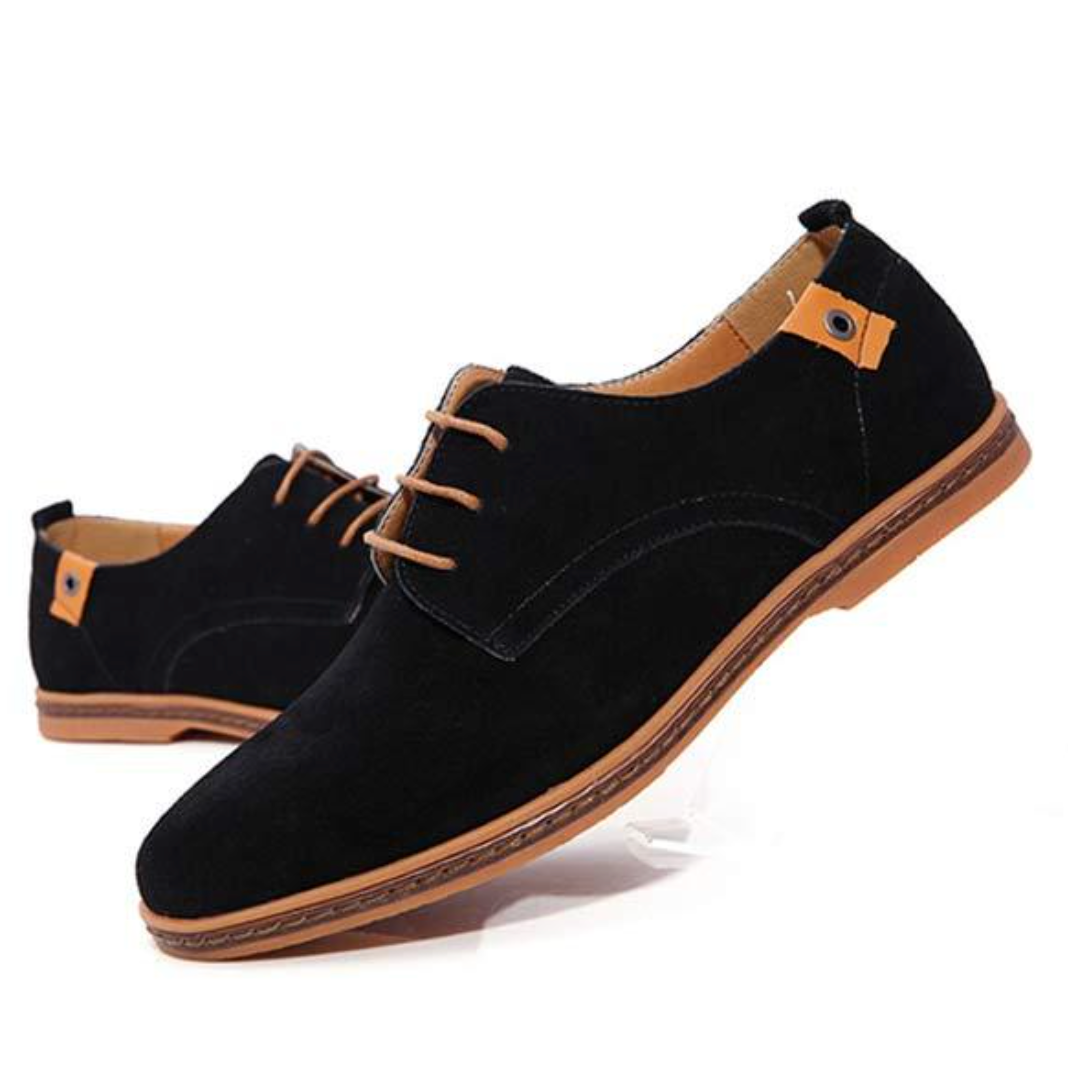 "Chaussures en daim pour homme, élégantes, confortables, marron, semelle intérieure rembourrée, style formel et décontracté"