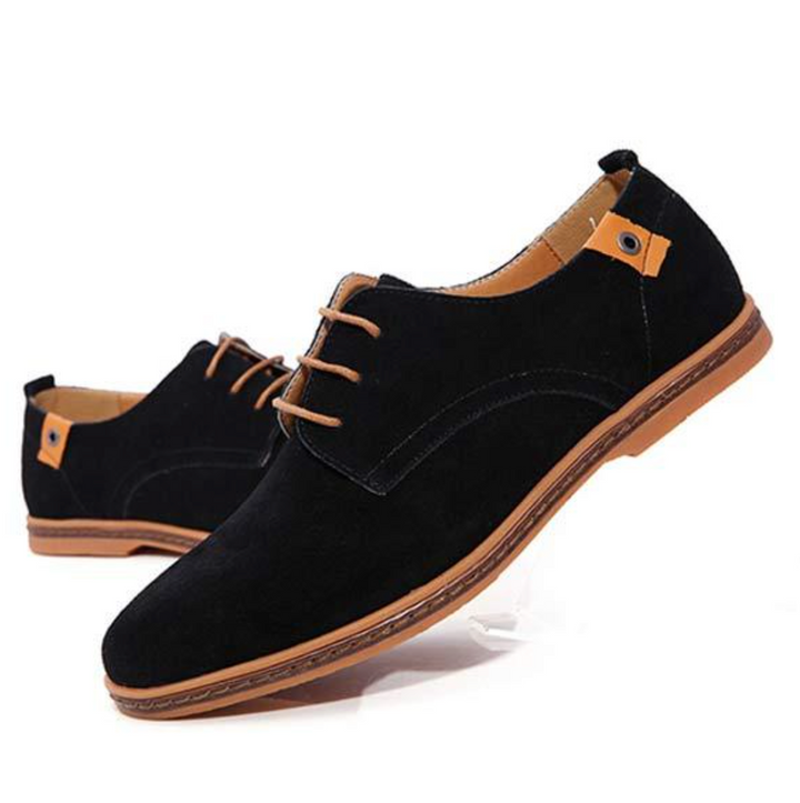 "Chaussures en daim pour homme, élégantes, confortables, marron, semelle intérieure rembourrée, style formel et décontracté"