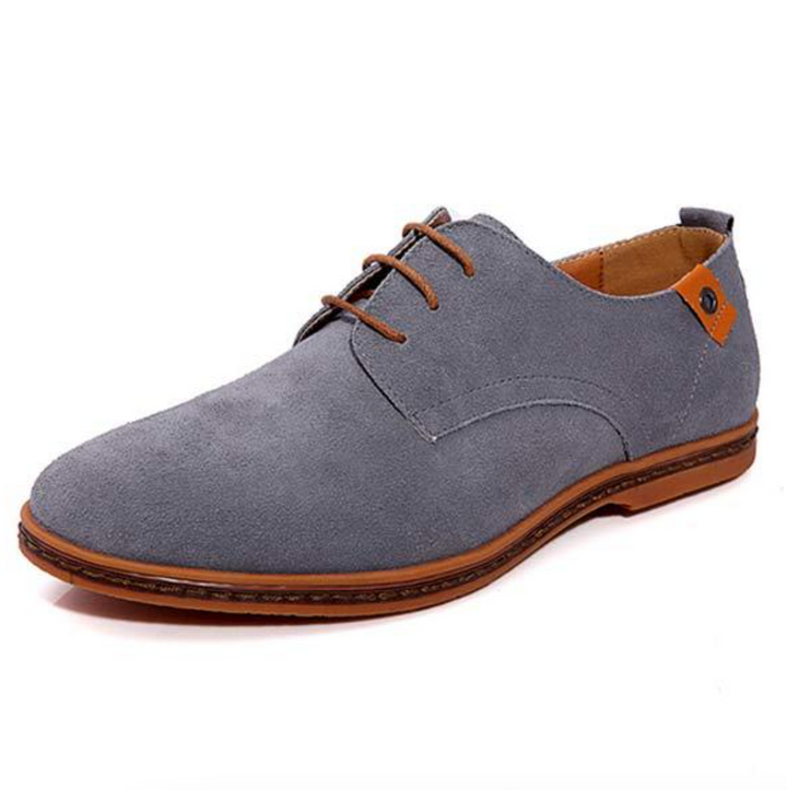 "Chaussures en daim pour homme, élégantes, confortables, marron, semelle intérieure rembourrée, style formel et décontracté"