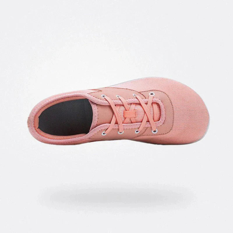 Chaussures femme confortables hallux valgus, semelle rembourrée, design élégant, options couleurs Beige, Gris, Noir, Rose.