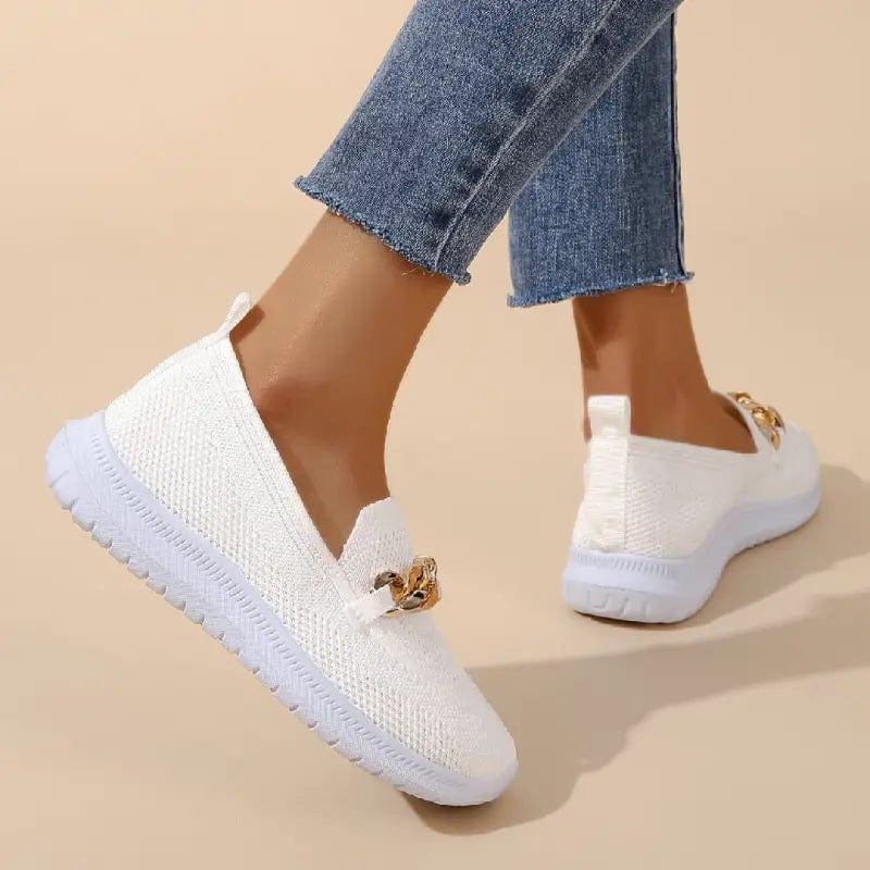 "Chaussures orthopédiques féminines élégantes, respirantes et antidérapantes avec semelle de soutien et fermeture éclair laté
