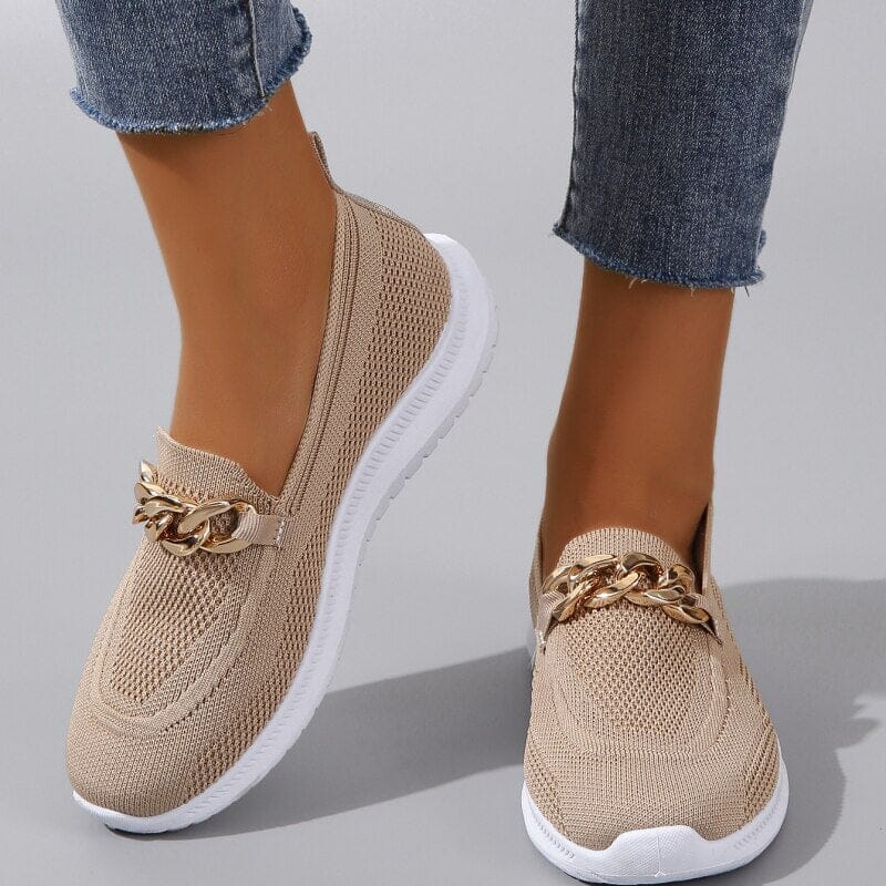 "Chaussures orthopédiques féminines élégantes, respirantes et antidérapantes avec semelle de soutien et fermeture éclair laté