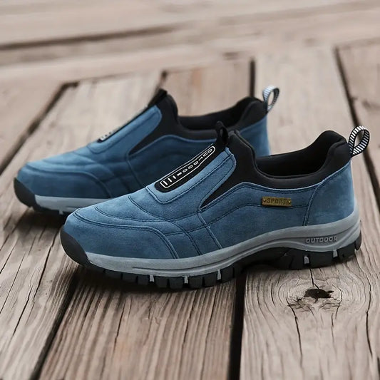 "Chaussures orthopédiques slip-on confortable, semelle robuste, soutien optimal, design élégant, sans lacets"