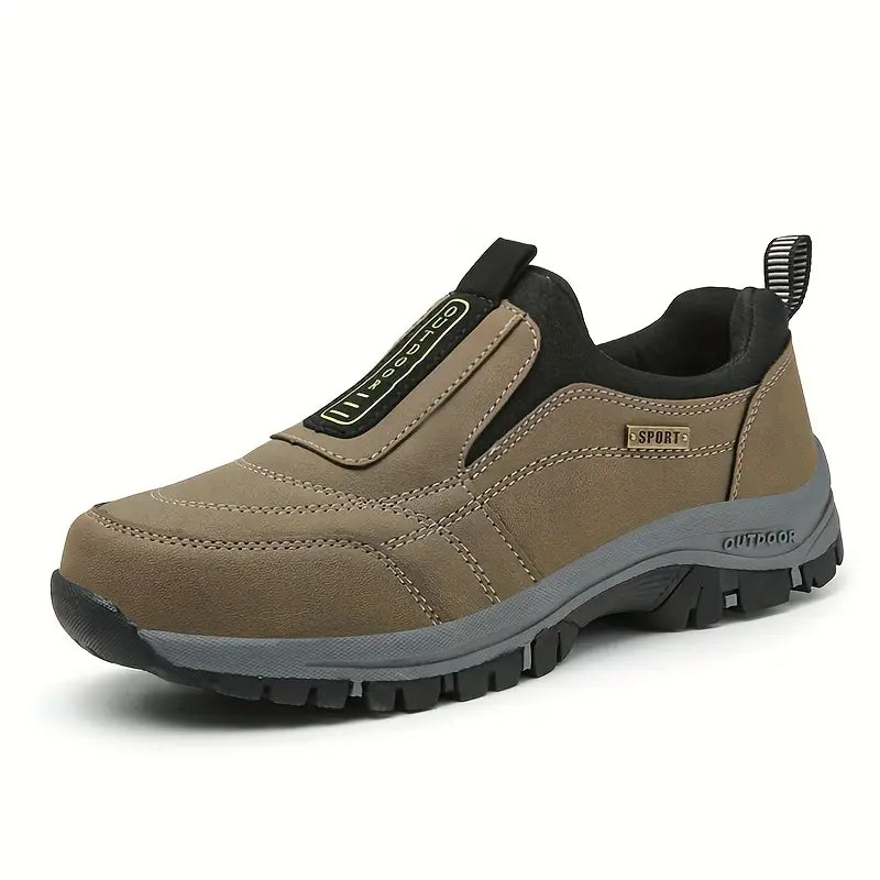 "Chaussures orthopédiques slip-on confortable, semelle robuste, soutien optimal, design élégant, sans lacets"