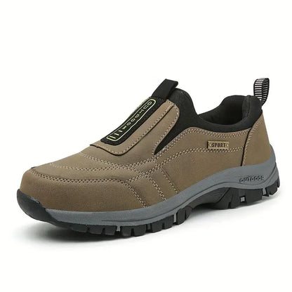 "Chaussures orthopédiques slip-on confortable, semelle robuste, soutien optimal, design élégant, sans lacets"