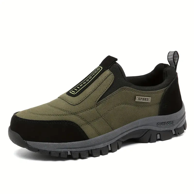 "Chaussures orthopédiques slip-on confortable, semelle robuste, soutien optimal, design élégant, sans lacets"