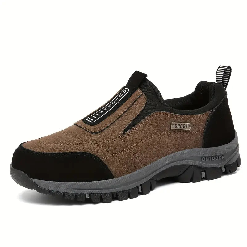 "Chaussures orthopédiques slip-on confortable, semelle robuste, soutien optimal, design élégant, sans lacets"