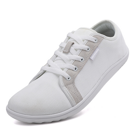 "Chaussures Zéro-Drop unisexes, confort large, maille respirante, semelle antidérapante, vue de côté, coloris variés."
