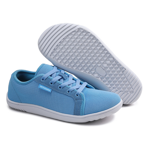 "Chaussures Zéro-Drop unisexes, confort large, maille respirante, semelle antidérapante, vue de côté, coloris variés."