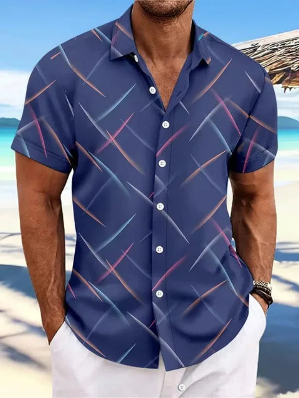 Chemise en lin noire élégante pour homme, design classique, parfaite pour tenues décontractées ou professionnelles.