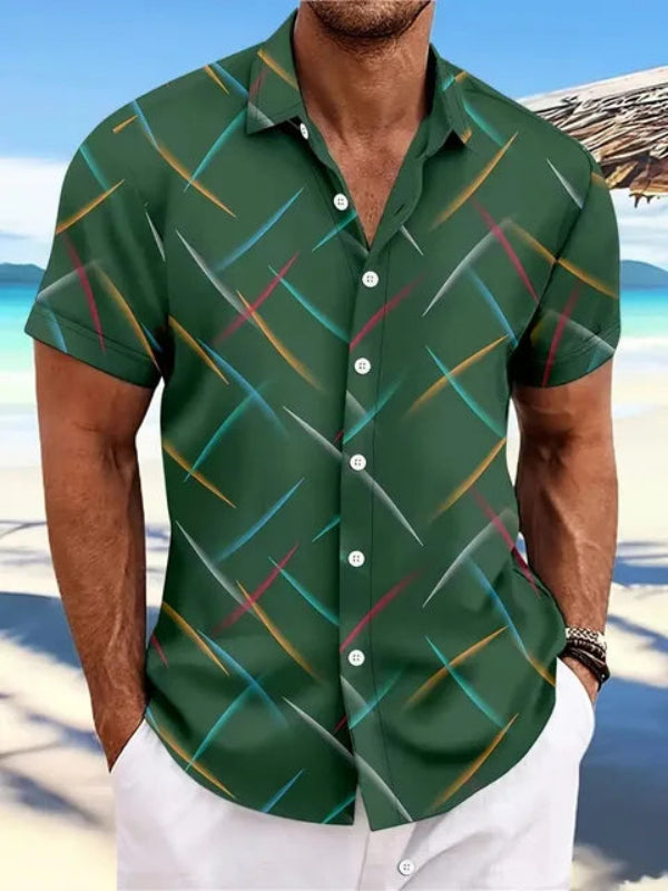 Chemise en lin noire élégante pour homme, design classique, parfaite pour tenues décontractées ou professionnelles.