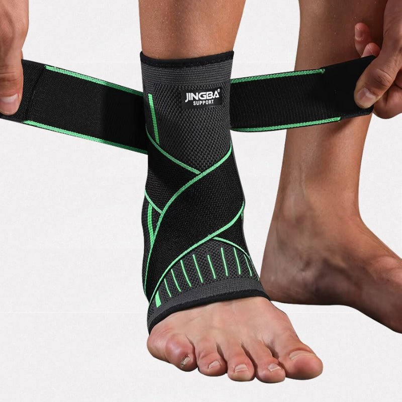 Chevillère Ortho Compress en gris, offrant compression et soutien ferme pour soulager la fasciite plantaire et douleurs.