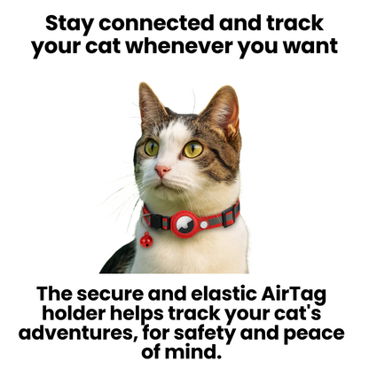 "Collier GPS pour chats, nylon, réfléchissant, fermeture rapide, confortable, visibilité optimale nuit, aventures sécurisées.