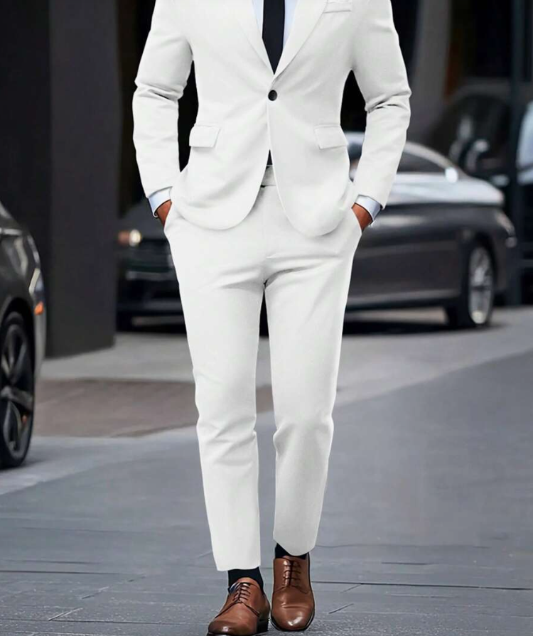 "Costume homme Bastien: veste gris anthracite et pantalon assorti, coupe moderne, pour occasions formelles et décontractées"