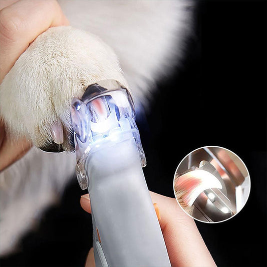 Coupe-ongles pour chiens ergonomique, capteurs rapides, lame en métal, sécurité incluse, soin ongles précis et sans douleur.