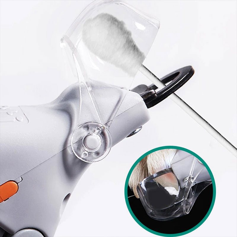 Coupe-ongles pour chiens ergonomique, capteurs rapides, lame en métal, sécurité incluse, soin ongles précis et sans douleur.