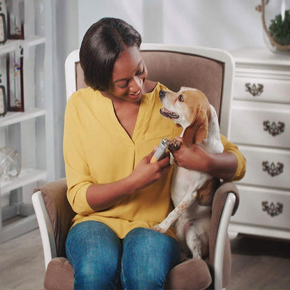 Coupe-ongles pour chiens ergonomique, capteurs rapides, lame en métal, sécurité incluse, soin ongles précis et sans douleur.