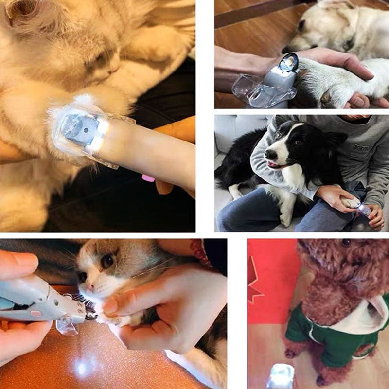 Coupe-ongles pour chiens ergonomique, capteurs rapides, lame en métal, sécurité incluse, soin ongles précis et sans douleur.