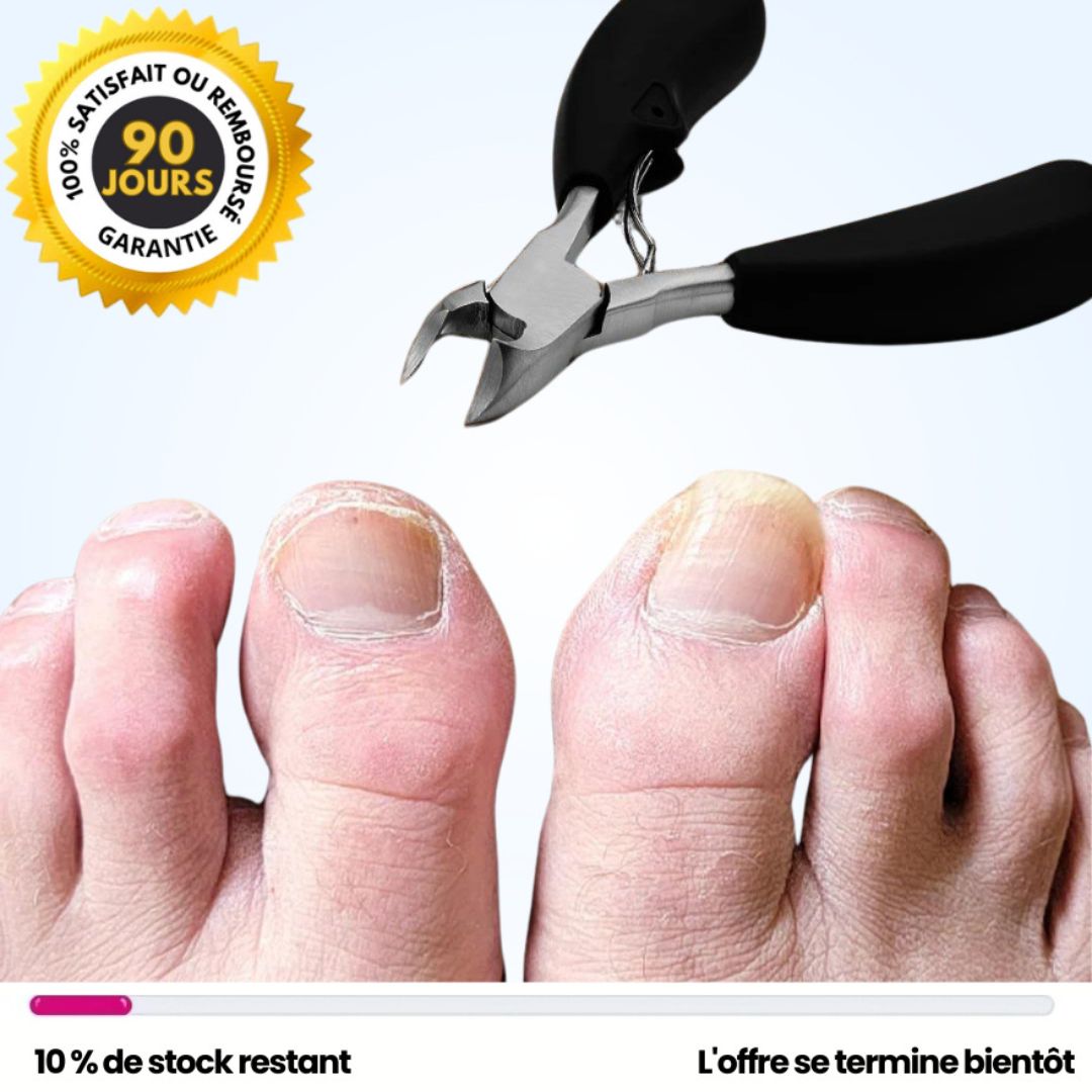 "Coupe-ongles précis pour ongle incarné, tête fine et courbée, design ergonomique, matériau durable, accessoire de soins"