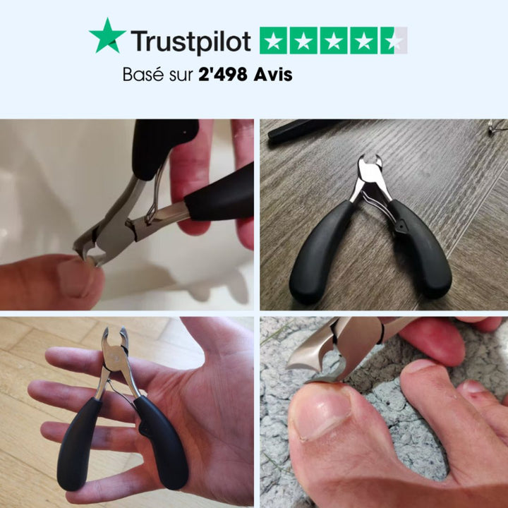 "Coupe-ongles précis pour ongle incarné, tête fine et courbée, design ergonomique, matériau durable, accessoire de soins"