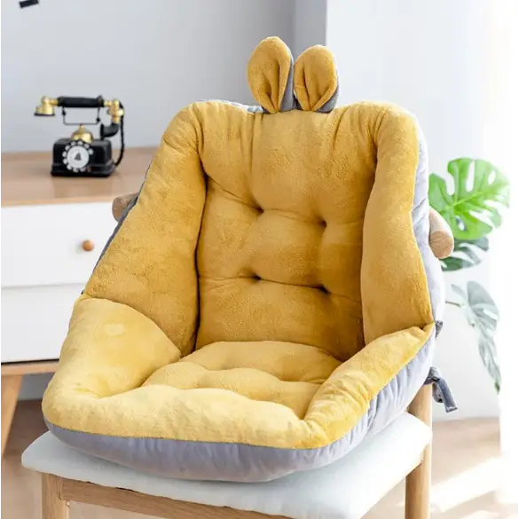 "Coussin ergonomique gris 40x40 cm, design moderne, soutien confort siège, polyester qualité, déco maison élégante"