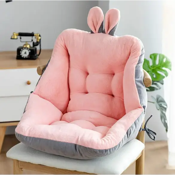 "Coussin ergonomique gris 40x40 cm, design moderne, soutien confort siège, polyester qualité, déco maison élégante"