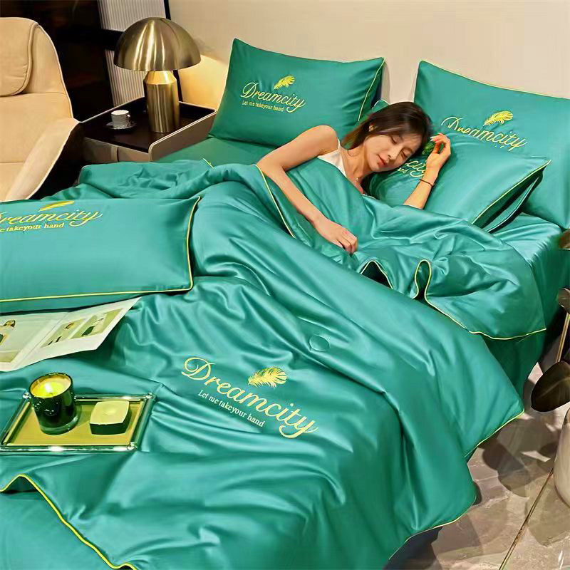 "Couverture rafraîchissante CoolNuit, tissu glacé, aération optimale, parfaite pour nuit chaude, douceur soyeuse"