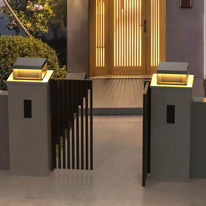 Boîtier Luminaire Extérieur - Éclairage Poteau Solaire LED