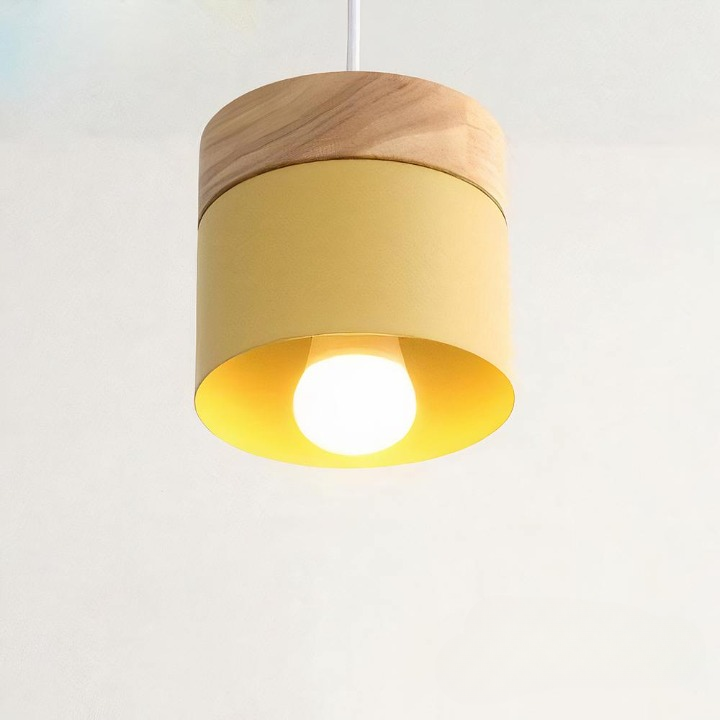 Suspension Design Bois Métal - Luminaire Déco Chambre
