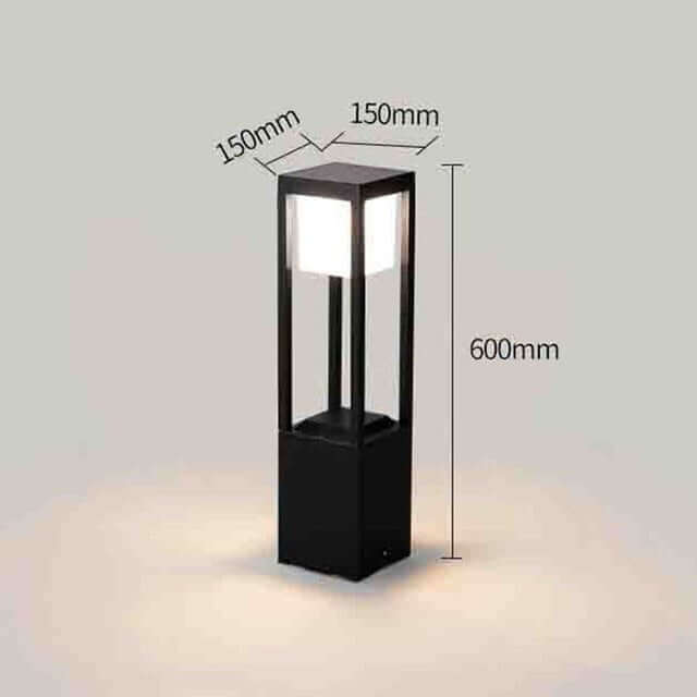 Lampe Solaire Extérieure Cube 60cm - Éclairage LED Efficace