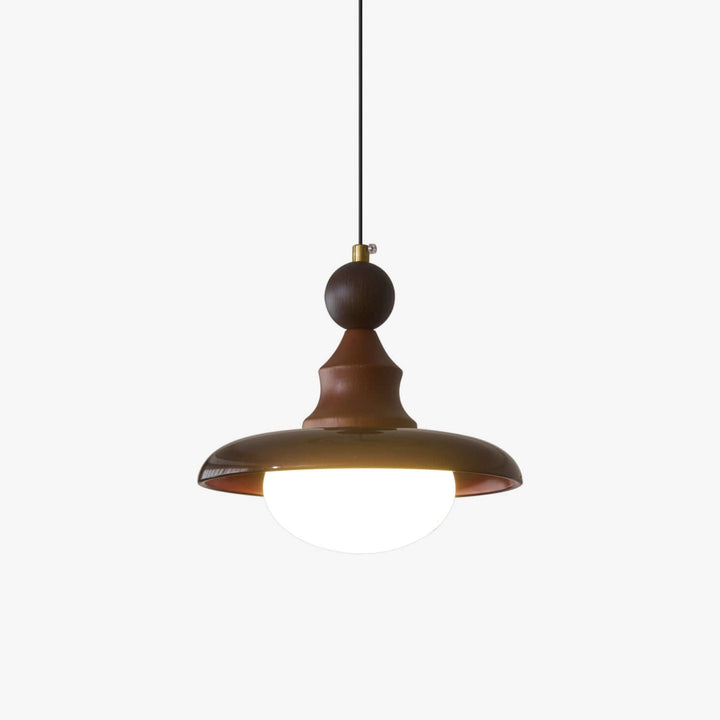 Suspension Design - Luminaire Intérieur en Verre, Bois & Métal